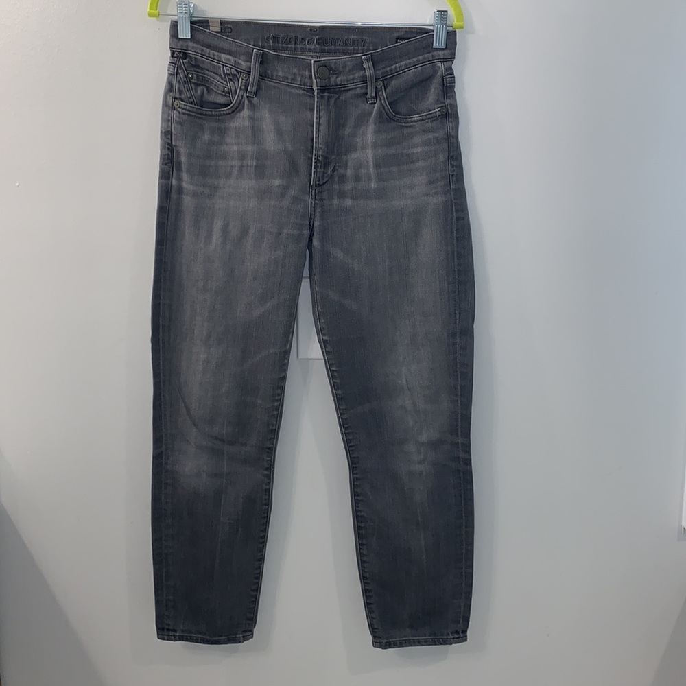 Citizens Of Humanity Rocket Crop High Rise Gray Jean Size 28